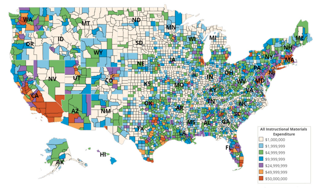 MDR's Buying Power Map of US Counties